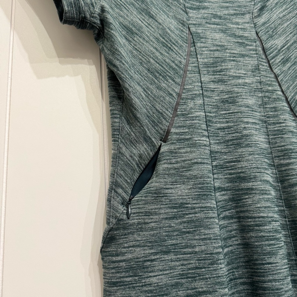 Lululemon Women’s &Go Where To Fitted Short Sleeve Dress Women's Size 6 Green - Picture 11 of 15